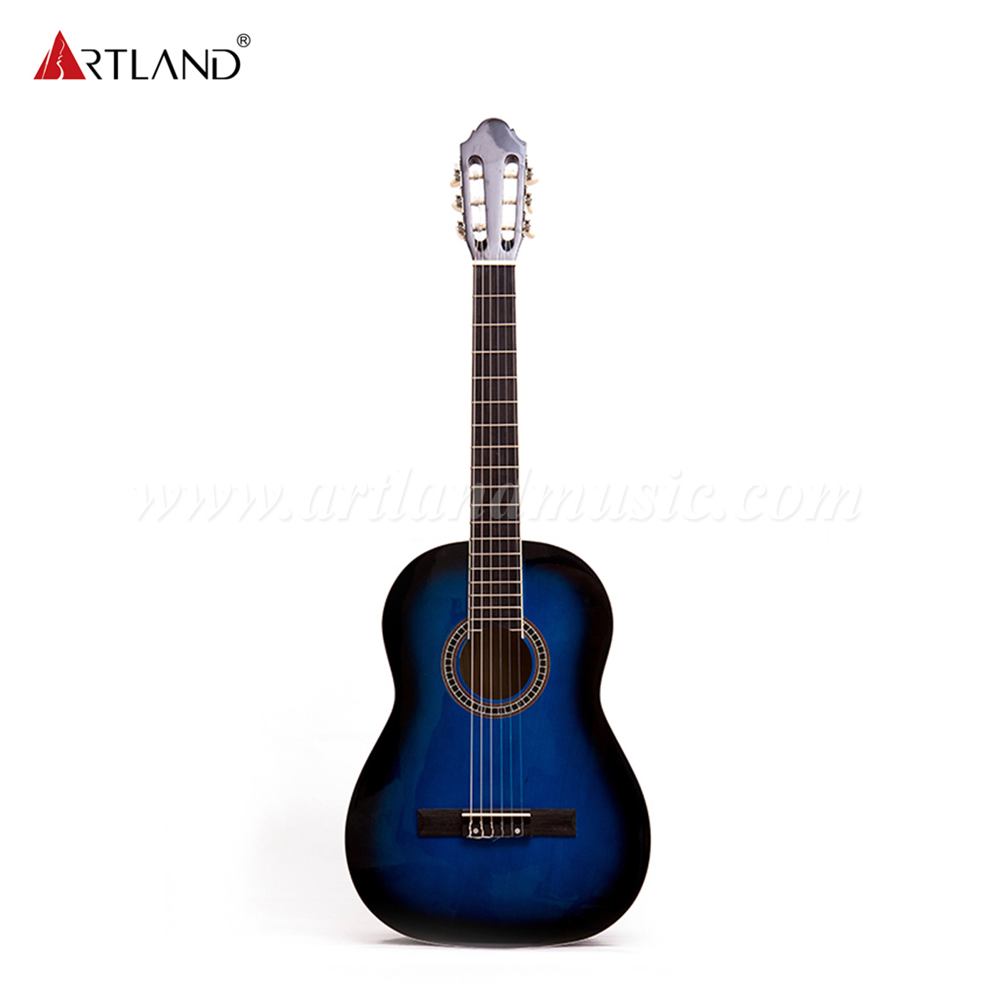 Linden Top Back&Side Azul Guitarra Clásica (CG860BL)