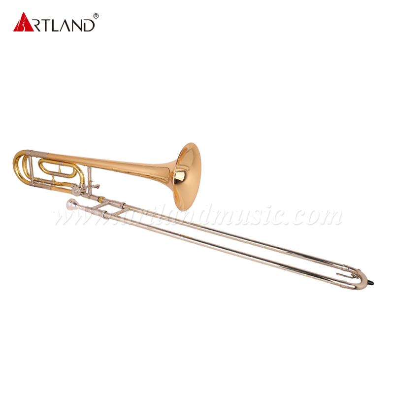 Trombón tenor lacado dorado Bb/F (ASL-810)