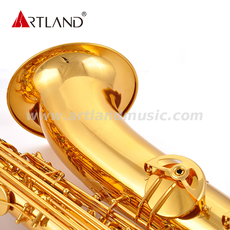 EB Key Golden Lacquer Finish Saxofón de barítono profesional (ABS5506)