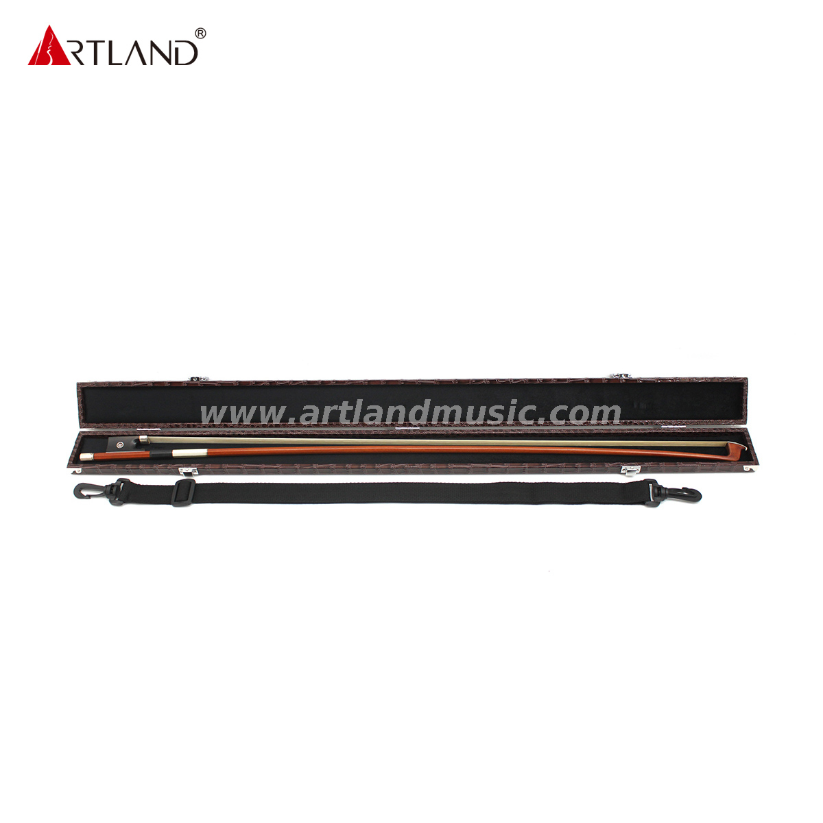 Artland Single Bow Case for Violin Viola Cello Bow con exterior con vinilo (BCW801)