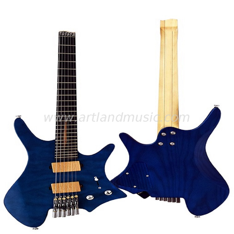 Precio de venta completo Guitarra eléctrica de calidad personalizada, color azul, (EG031)