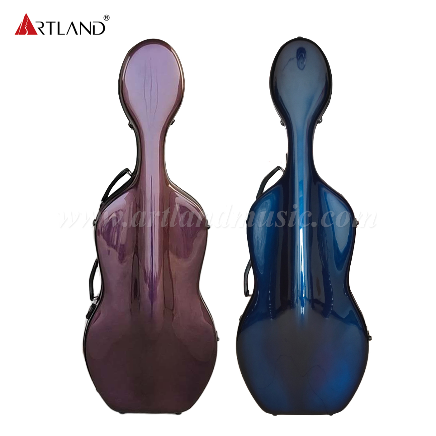 Estuche para violonchelo de fibra de carbono degradado de azul a morado (CSC602C)