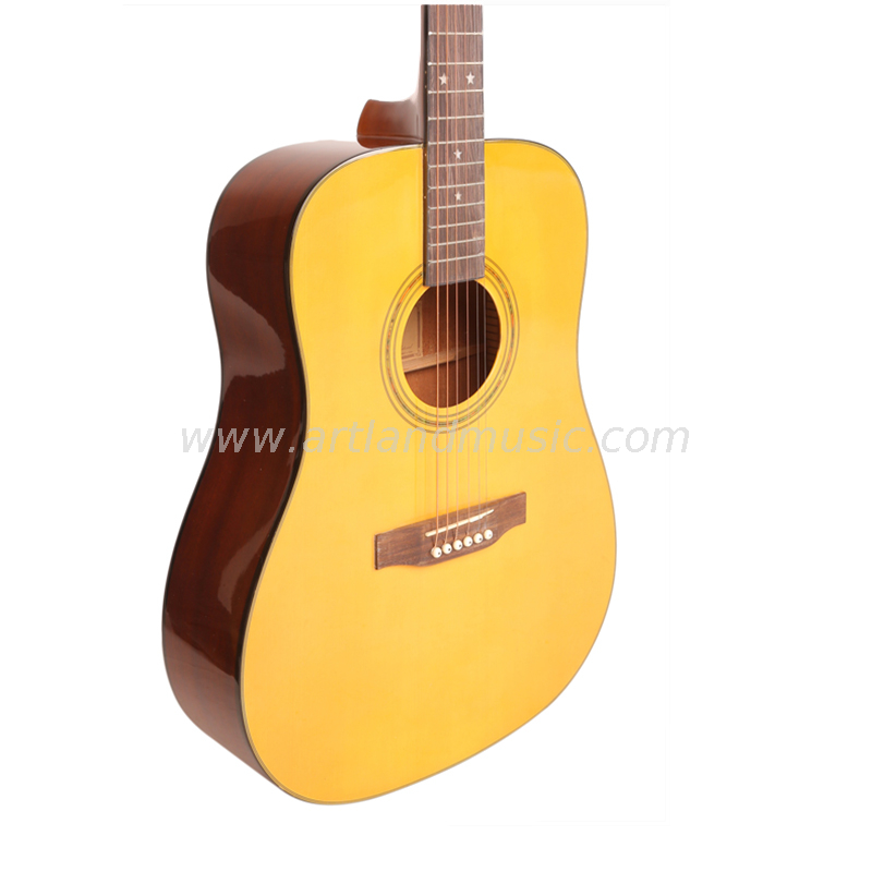 Guitarra acústica trasera y lateral de sapele con tapa de abeto (AG4113)
