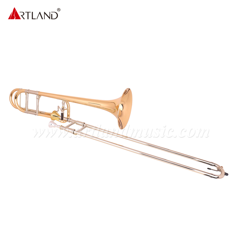 Trombón bajo lacado dorado Bb/F (ASL-824)