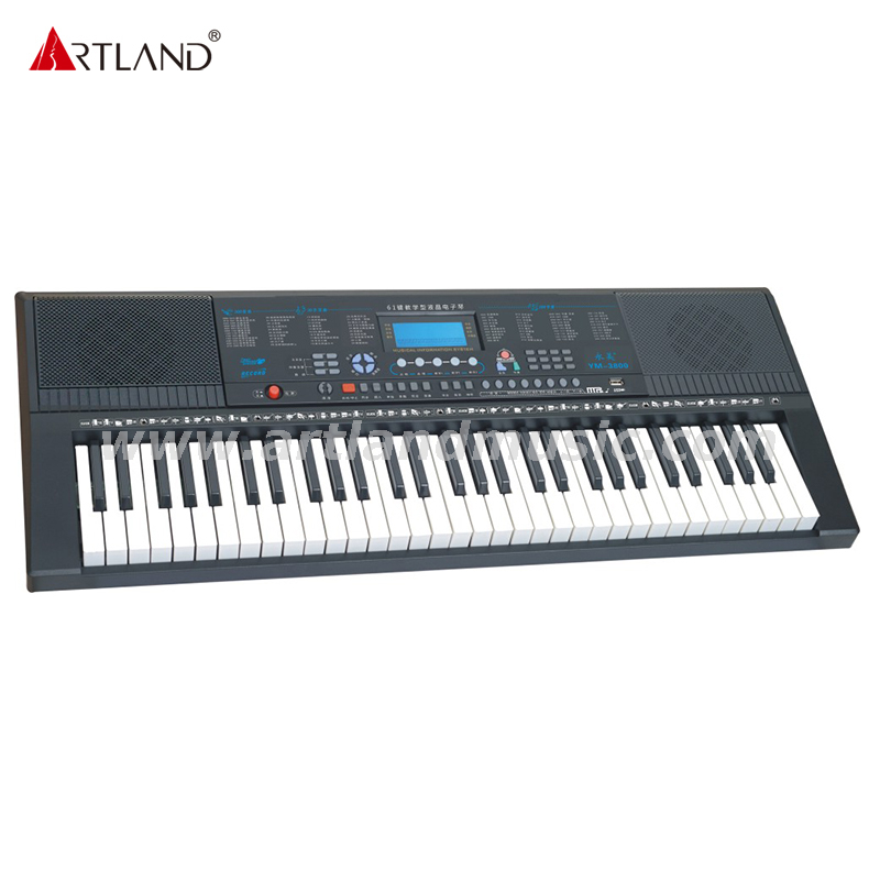 61 teclas estilo piano/pantalla LCD Teclado electrónico YM-3800