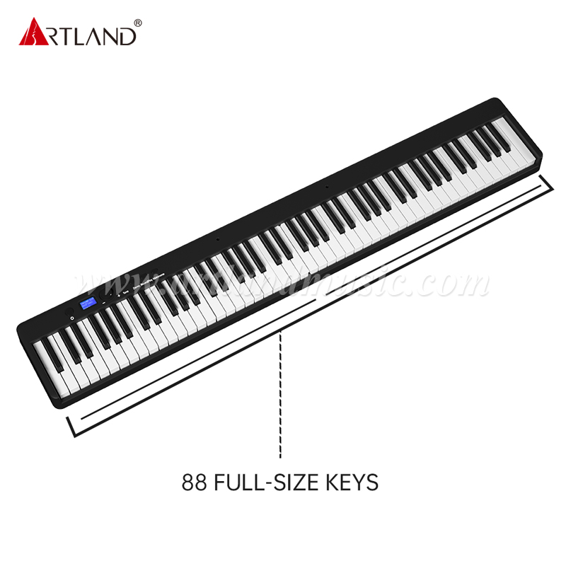 Piano digital plegable Teclado de 88 teclas, piano eléctrico portátil Bluetooth (ABX20-88)