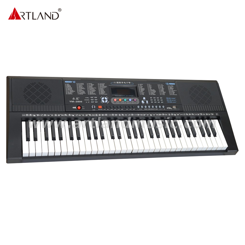 61 teclas estilo piano/teclado electrónico con pantalla LED YM-2800
